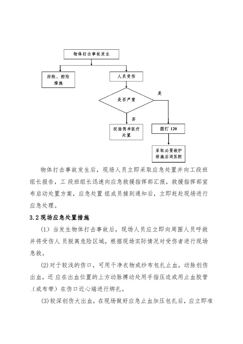 10.物体打击事故现场处置方案3