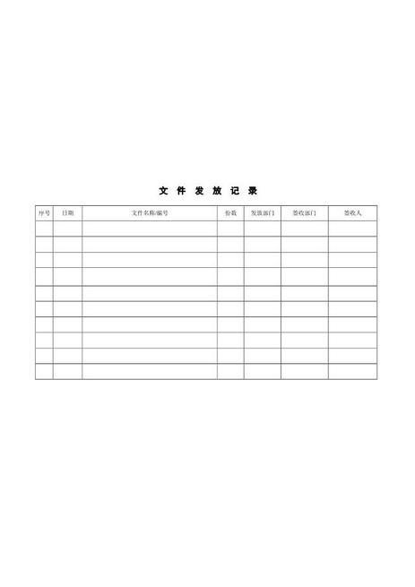 4-7.文件发放记录