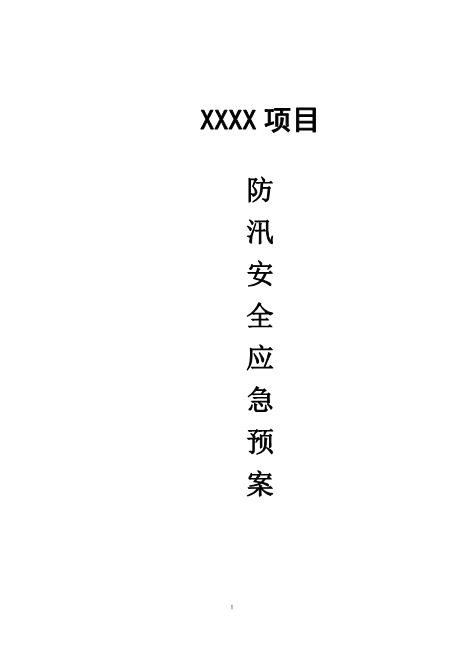 防汛安全应急预案2022版