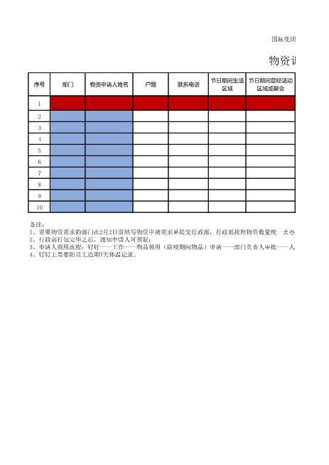 9.10物资调令单