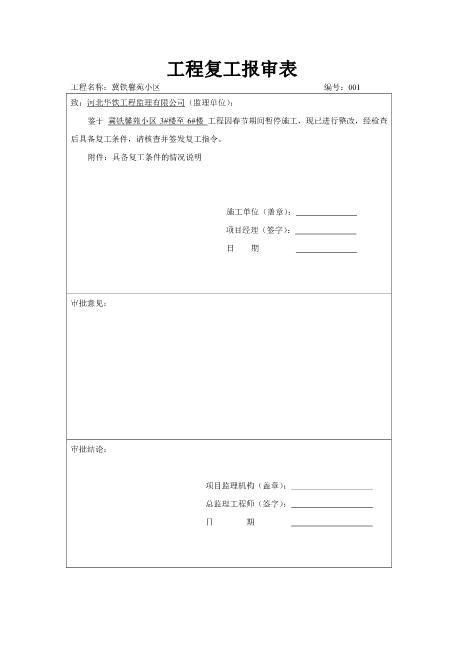 复工申请2