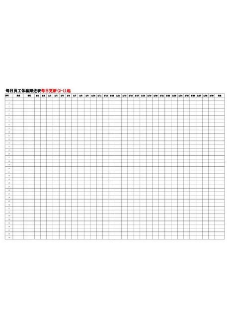 全员体温跟进表-每日更新
